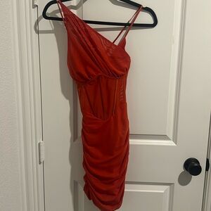 oh Polly asymmetrical holiday dress